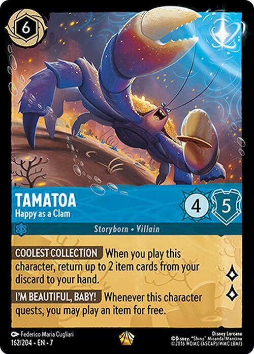 Set 7 162/204 Tamatoa - Happy as a Clam L