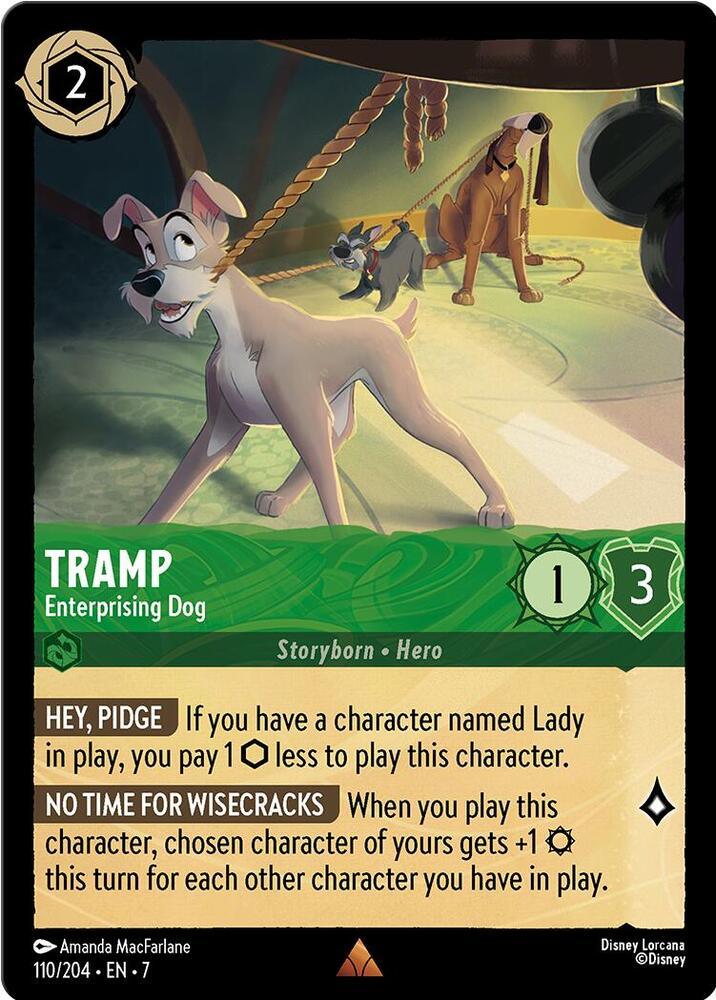 Set 7 110/204 Tramp - Enterprising Dog R