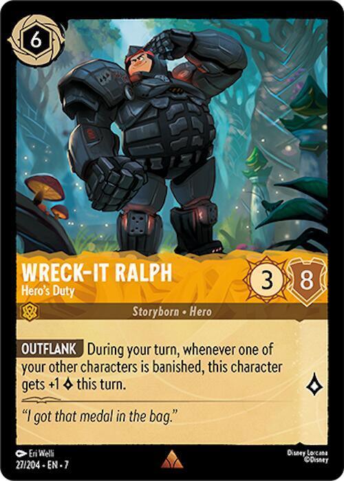 Set 7 027/204 Wreck-It Ralph - Hero's Duty R