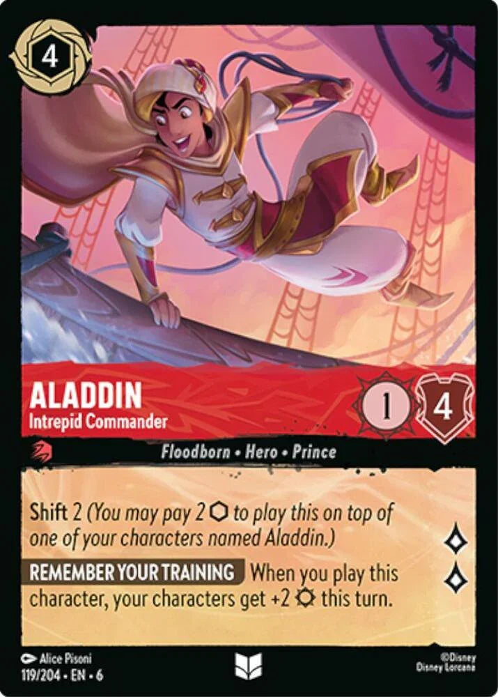 [Foil] Set 6 119/204 Aladdin - Intrepid Commander U