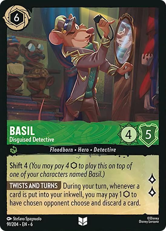 Set 6 091/204 Basil - Disguised Detective U