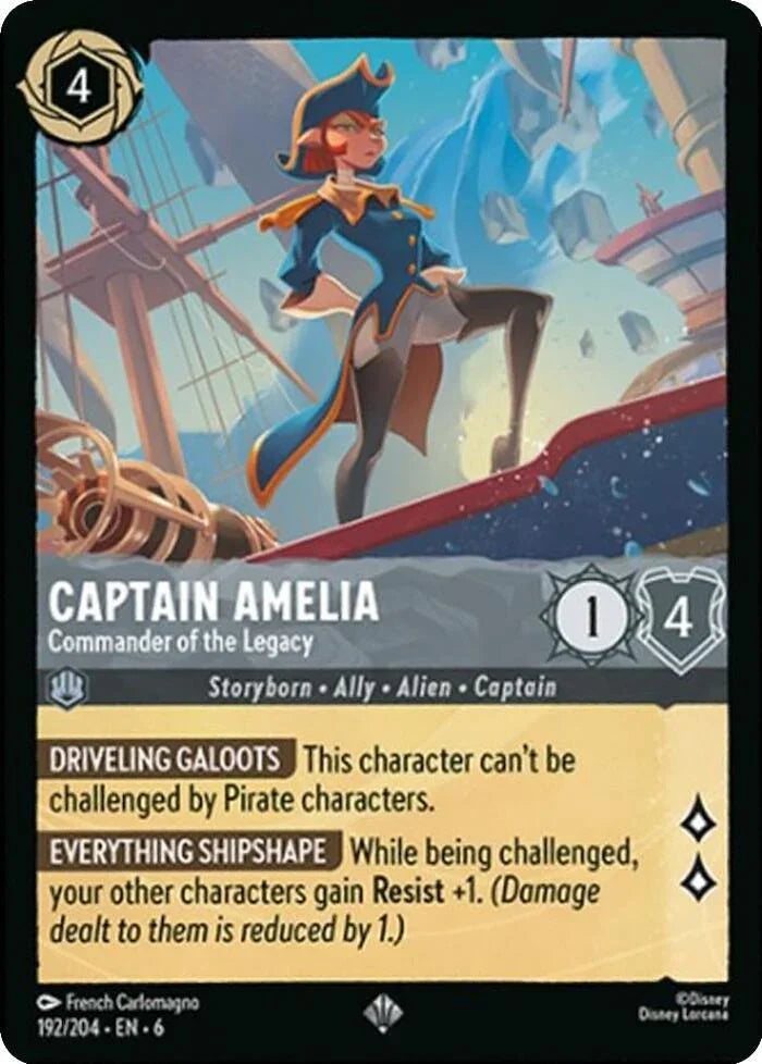 Set 6 192/204 Captain Amelia - Commander of the Legacy SR