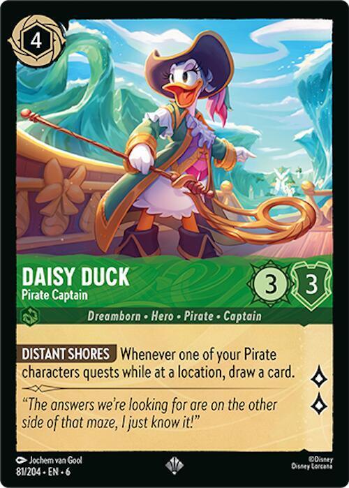 [Foil] Set 6 081/204 Daisy Duck - Pirate Captain SR