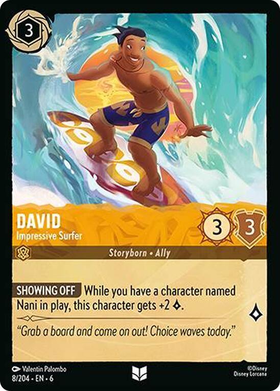 [Foil] Set 6 008/204 David - Impressive Surfer U