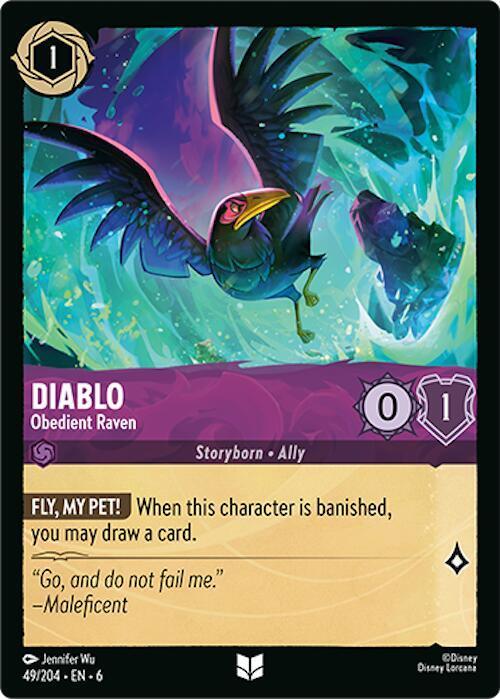 [Foil] Set 6 049/204 Diablo - Obedient Raven U