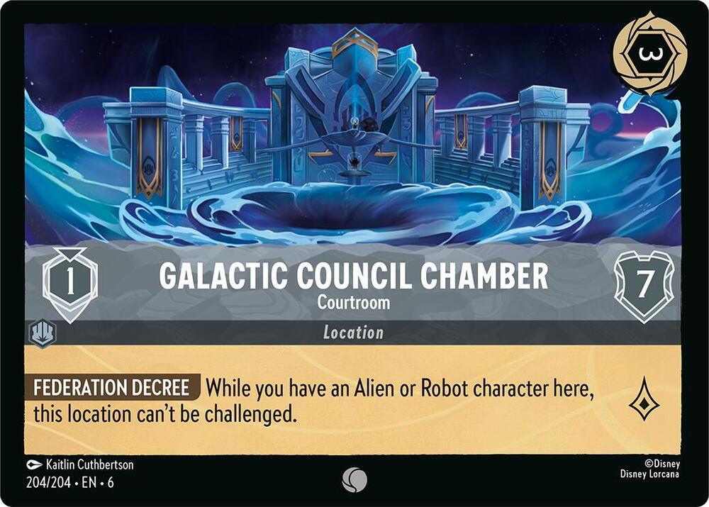 [Foil] Set 6 204/204 Galactic Council Chamber - Courtroom C