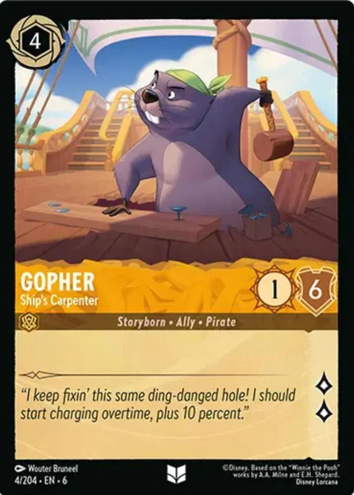 Set 6 004/204 Gopher - Ship's Carpenter U