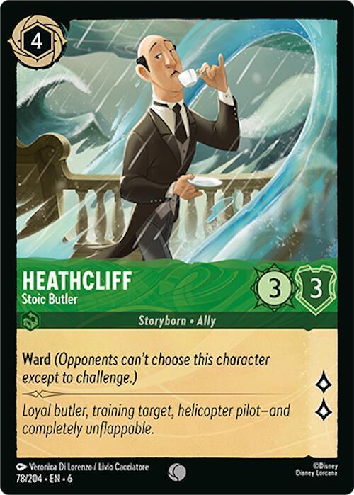 [Foil] Set 6 078/204 Heathcliff - Stoic Butler C