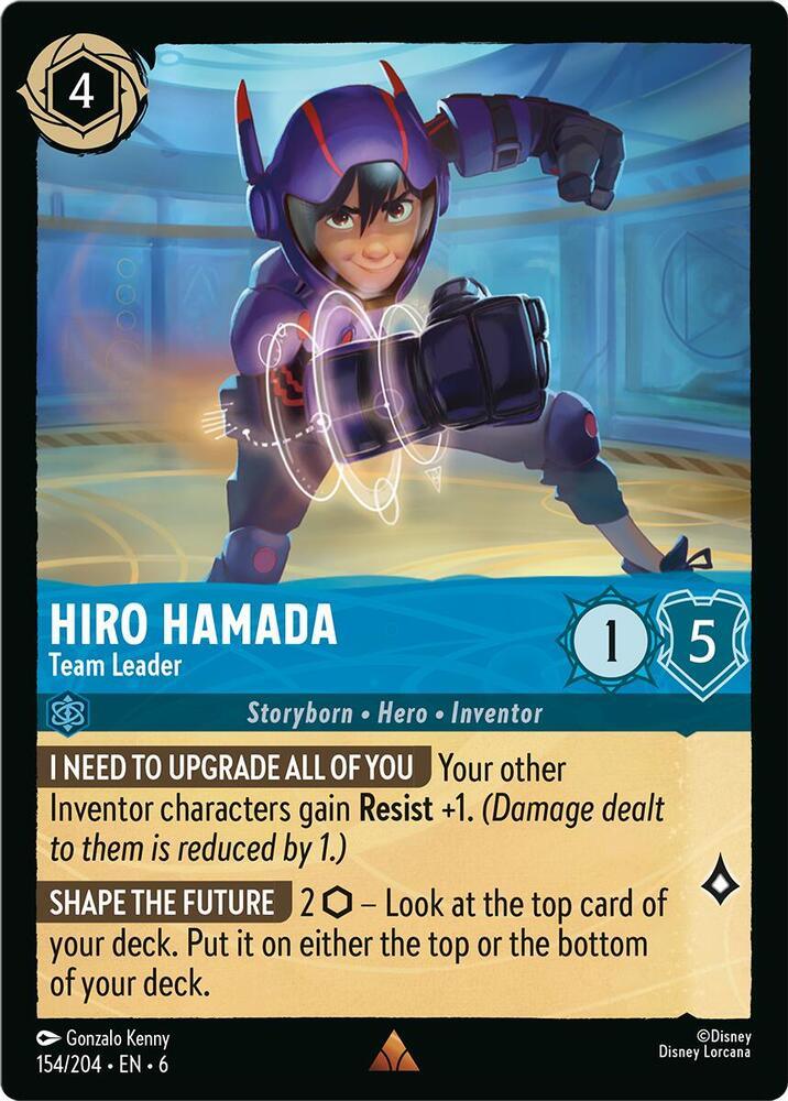 [Foil] Set 6 154/204 Hiro Hamada - Team Leader R