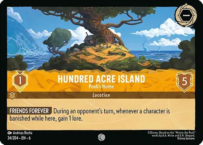 Set 6 034/204 Hundred Acre Island - Pooh's Home C