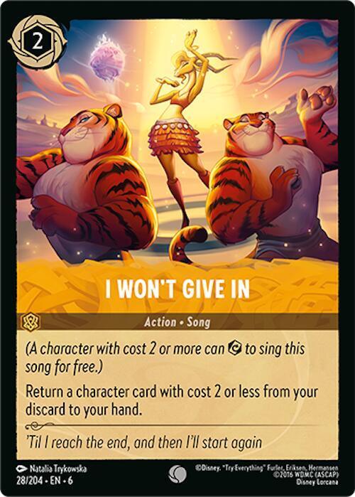 [Foil] Set 6 028/204 I Won't Give In C