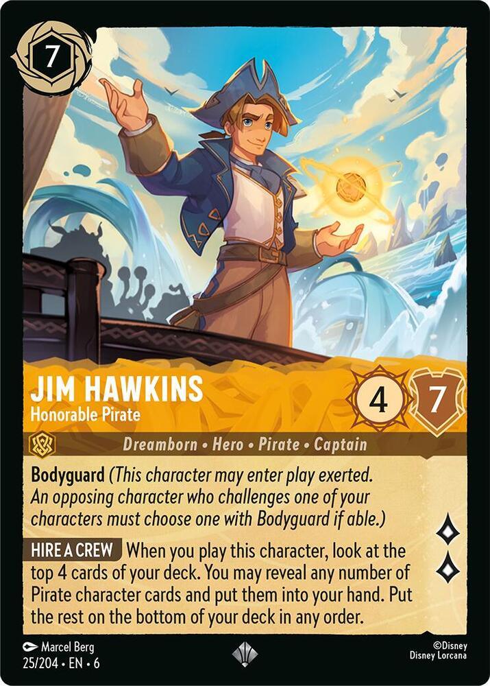 [Foil] Set 6 025/204 Jim Hawkins - Honorable Pirate SR