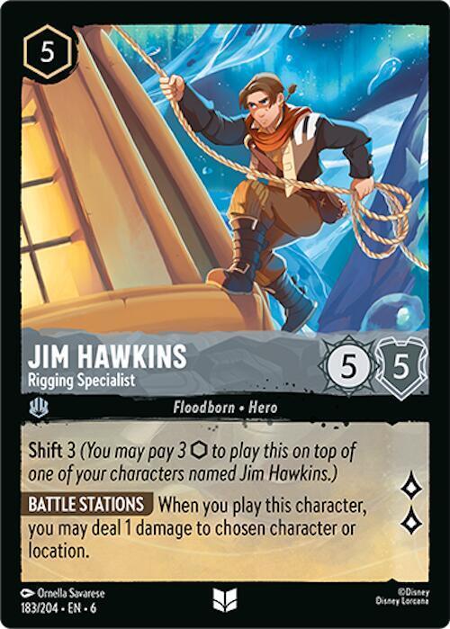 [Foil] Set 6 183/204 Jim Hawkins - Rigging Specialist U