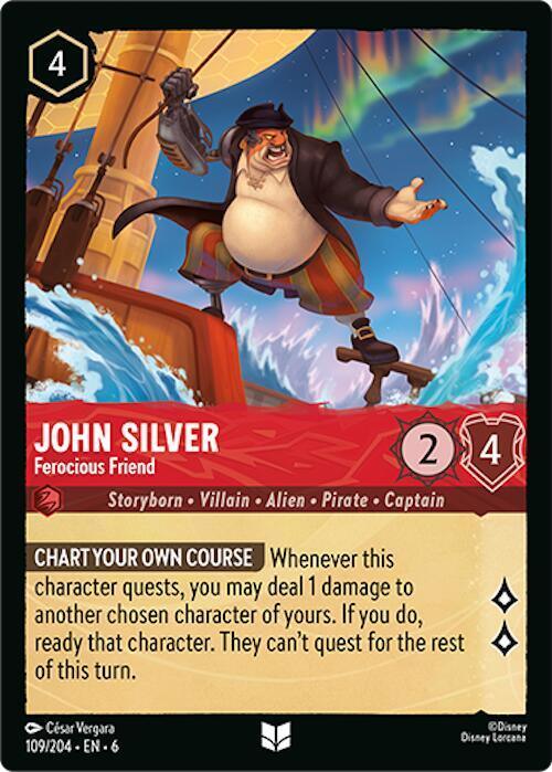 [Foil] Set 6 109/204 John Silver - Ferocious Friend U