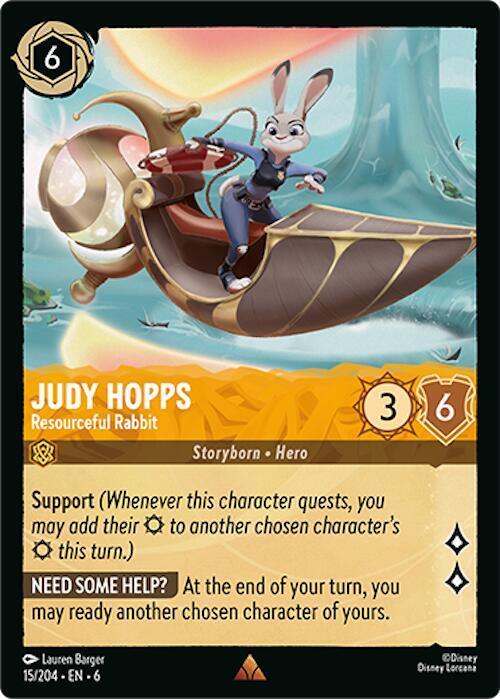 [Foil] Set 6 015/204 Judy Hopps - Resourceful Rabbit R