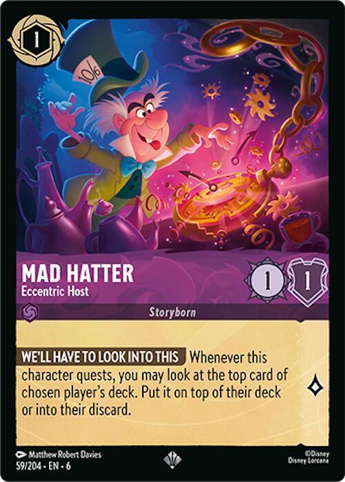 [Foil] Set 6 059/204 Mad Hatter - Eccentric Host SR