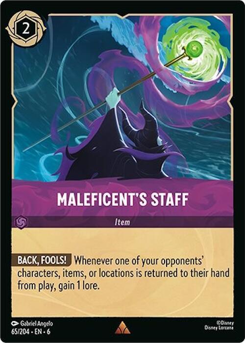 [Foil] Set 6 065/204 Maleficent's Staff R