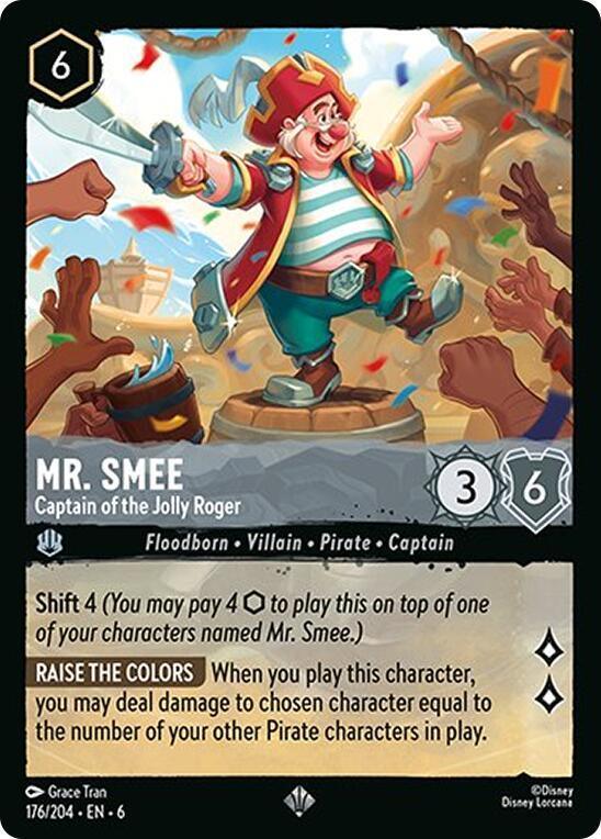 Set 6 176/204 Mr. Smee - Captain of the Jolly Roger SR