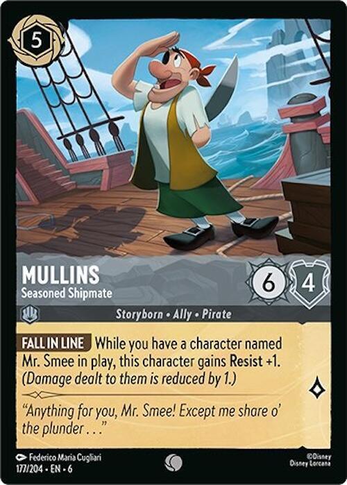 [Foil] Set 6 177/204 Mullins - Seasoned Shipmate C