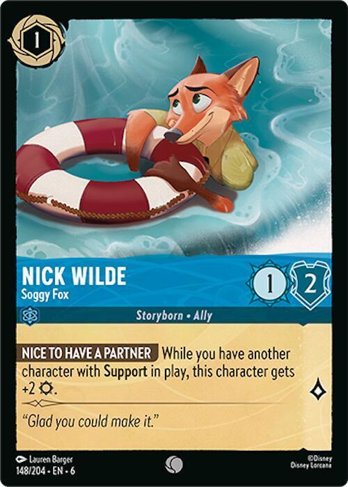 [Foil] Set 6 148/204 Nick Wilde - Soggy Fox C