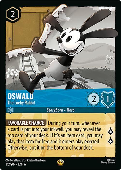 Set 6 142/204 Oswald - The Lucky Rabbit L