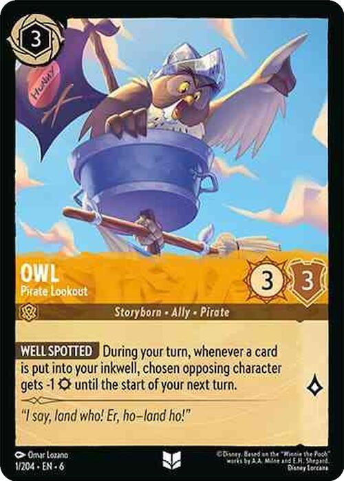 Set 6 001/204 Owl - Pirate Lookout U