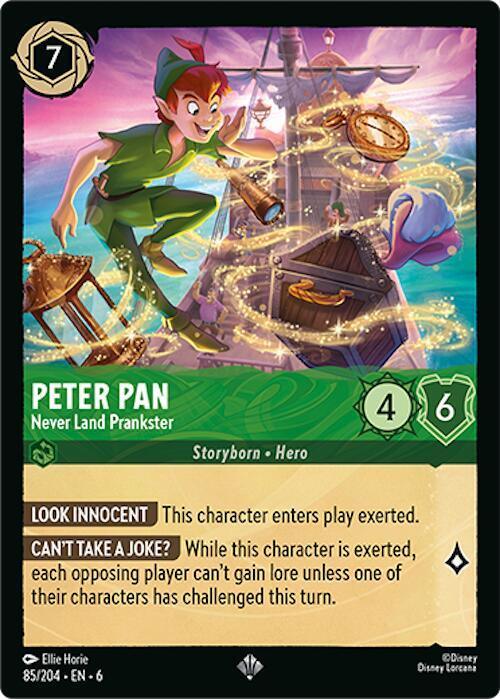 Set 6 085/204 Peter Pan - Never Land Prankster SR
