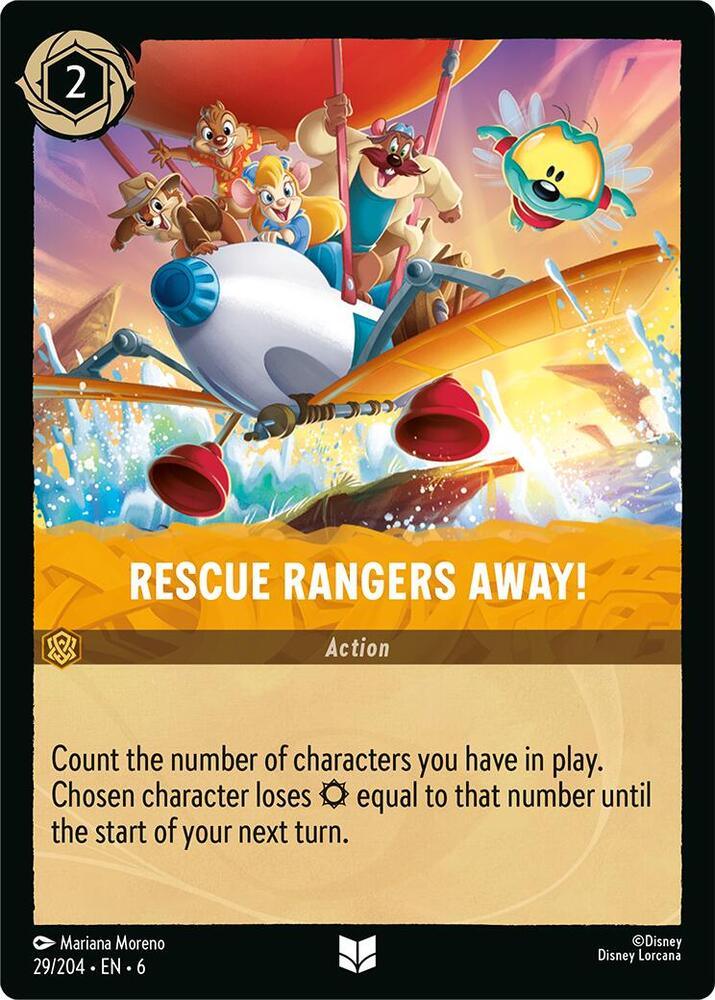 [Foil] Set 6 029/204 Rescue Rangers Away! U