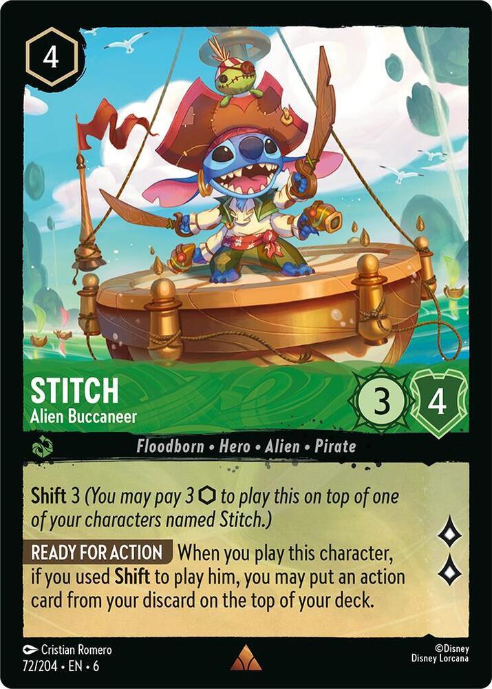Set 6 072/204 Stitch - Alien Buccaneer R