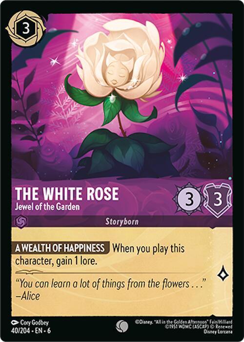 Set 6 040/204 The White Rose - Jewel of the Garden C