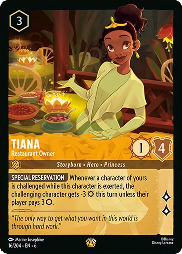 Set 6 016/204 Tiana - Restaurant Owner L