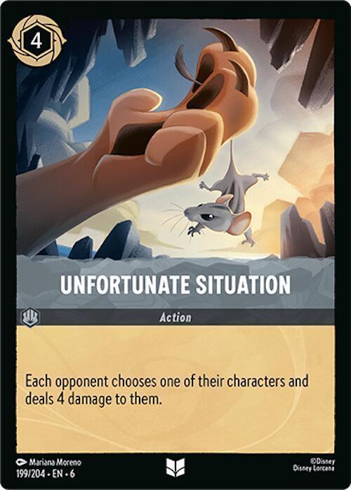 Set 6 199/204 Unfortunate Situation U