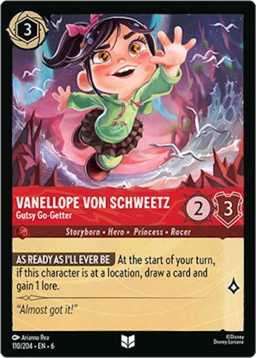 [Foil] Set 6 110/204 Vanellope von Schweetz - Gutsy Go-Getter U