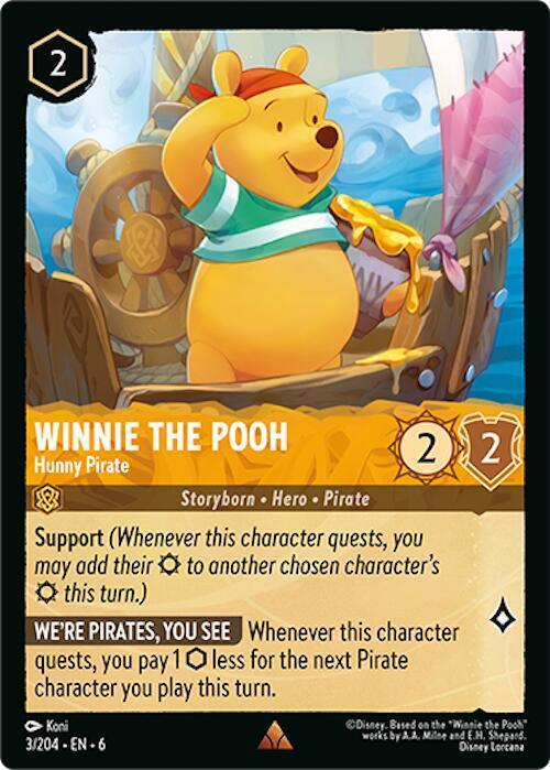 [Foil] Set 6 003/204 Winnie the Pooh - Hunny Pirate R