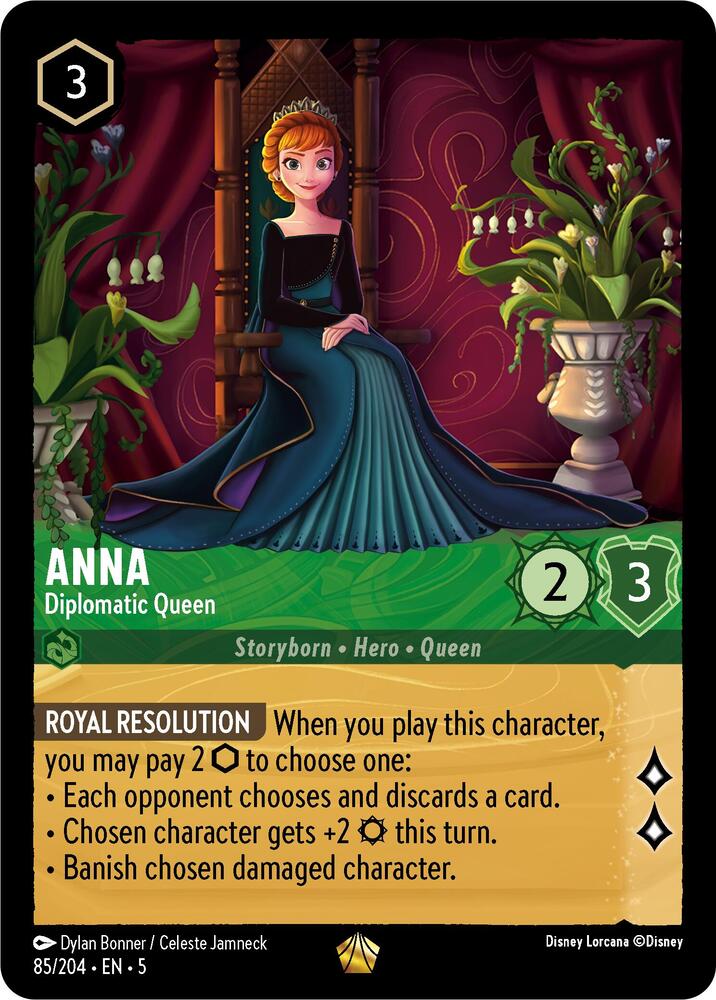 [Foil] Set 5 085/204 Anna - Diplomatic Queen L