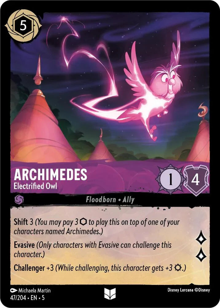 Set 5 047/204 Archimedes - Electrified Owl U