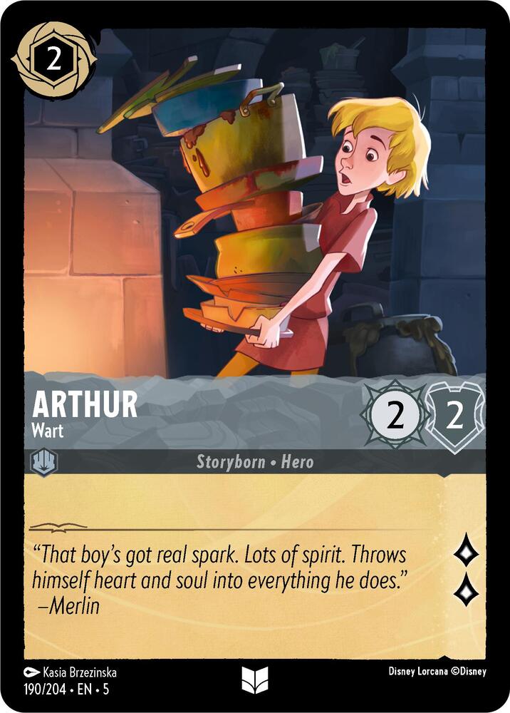 [Foil] Set 5 190/204 Arthur - Wart U