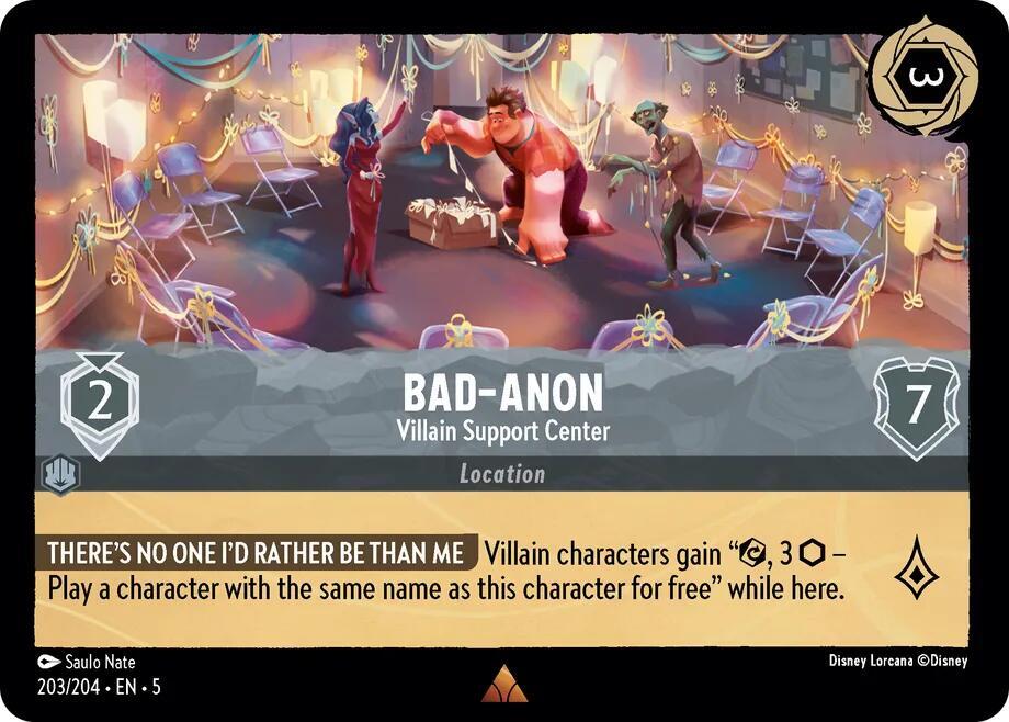 [Foil] Set 5 203/204 Bad-Anon - Villain Support Center R