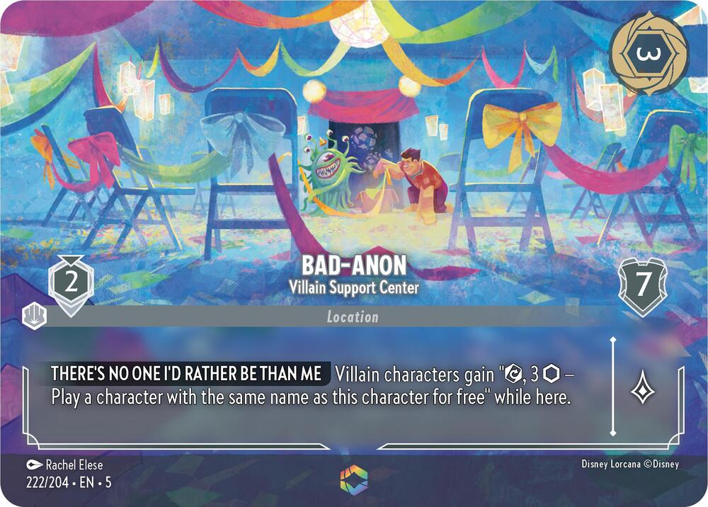 Set 5 222/204 Bad-Anon - Villain Support Center (Enchanted) E