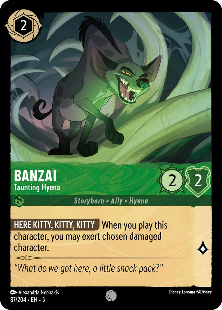 Set 5 087/204 Banzai - Taunting Hyena C