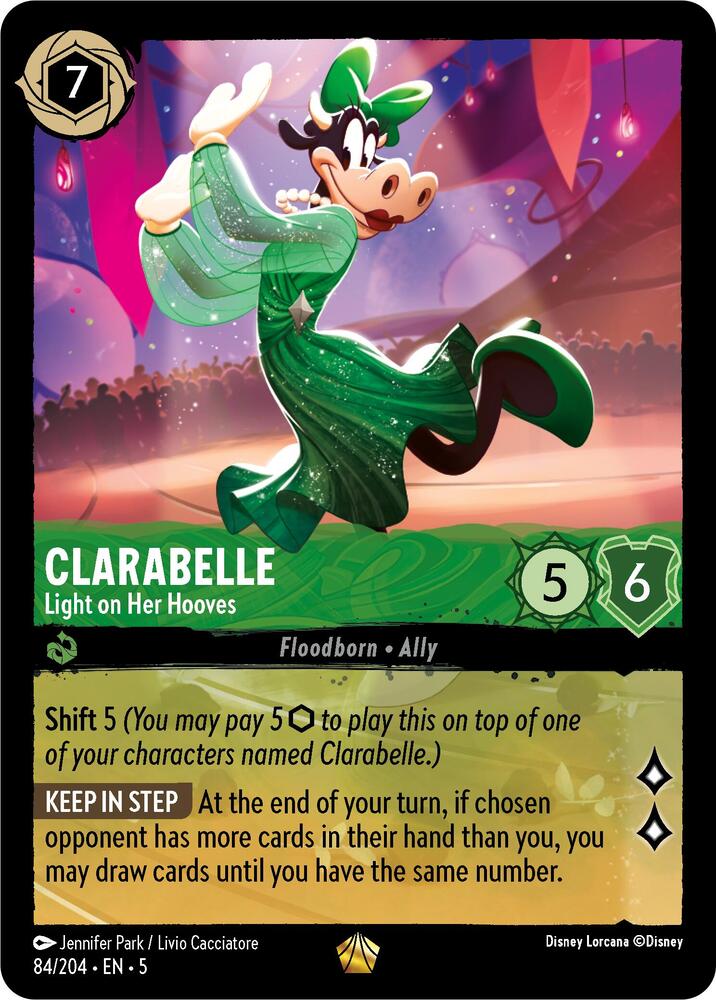 [Foil] Set 5 084/204 Clarabelle - Light on Her Hooves L
