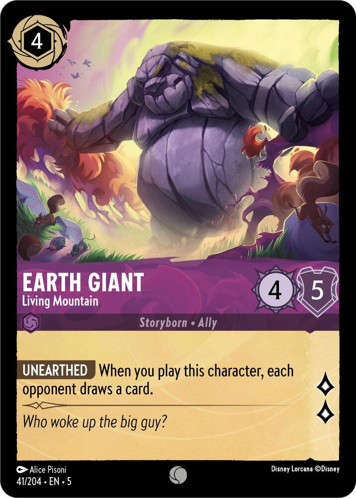 [Foil] Set 5 041/204 Earth Giant - Living Mountain C
