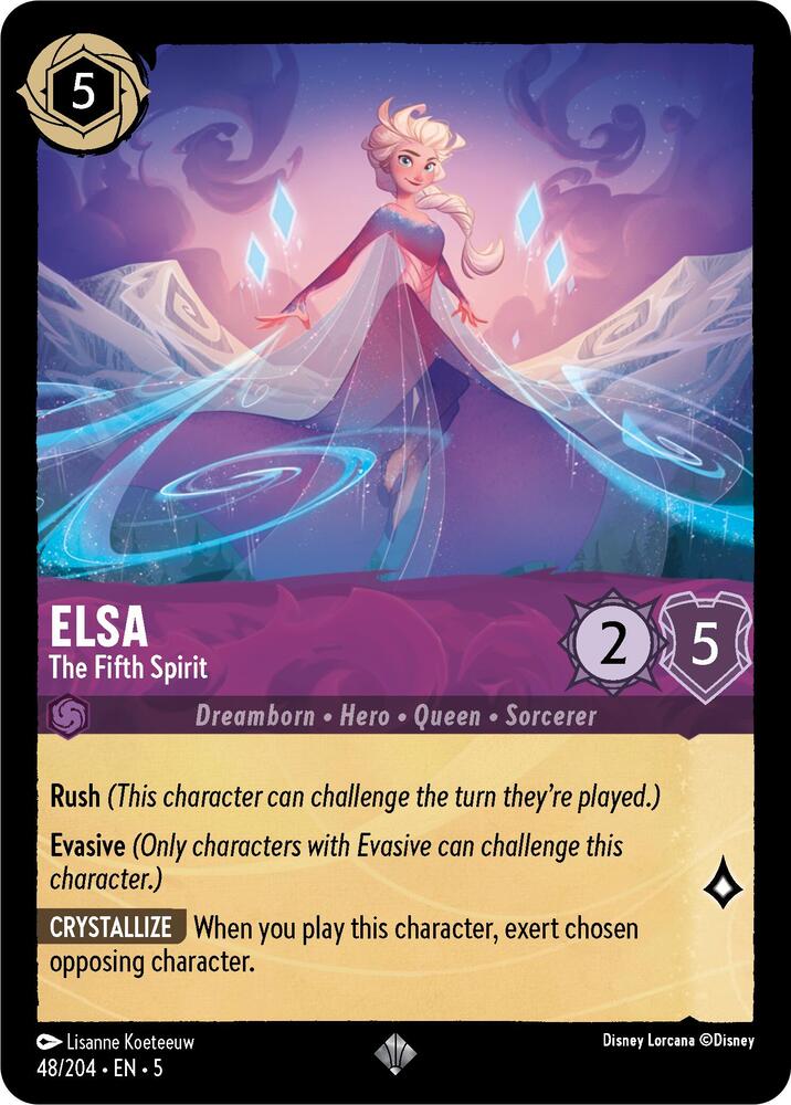 [Foil] Set 5 048/204 Elsa - The Fifth Spirit SR