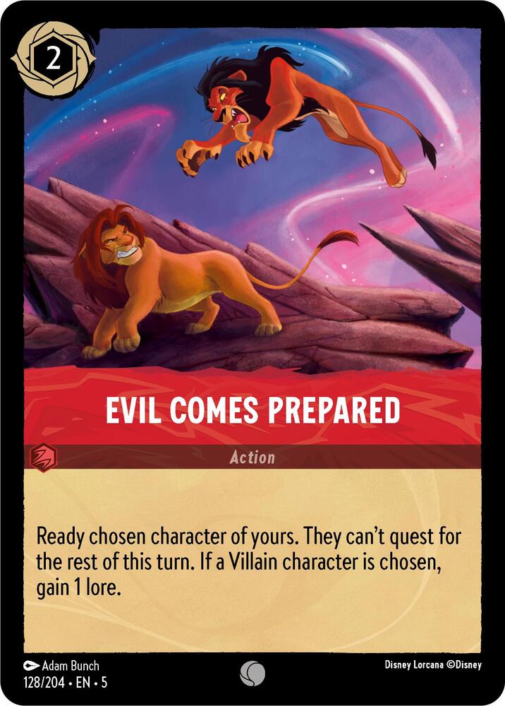 [Foil] Set 5 128/204 Evil Comes Prepared C