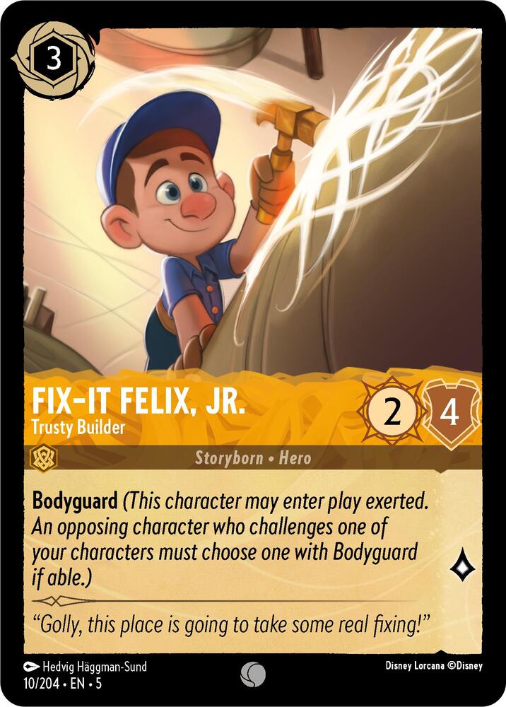 [Foil] Set 5 010/204 Fix-It Felix, Jr. - Trusty Builder  C