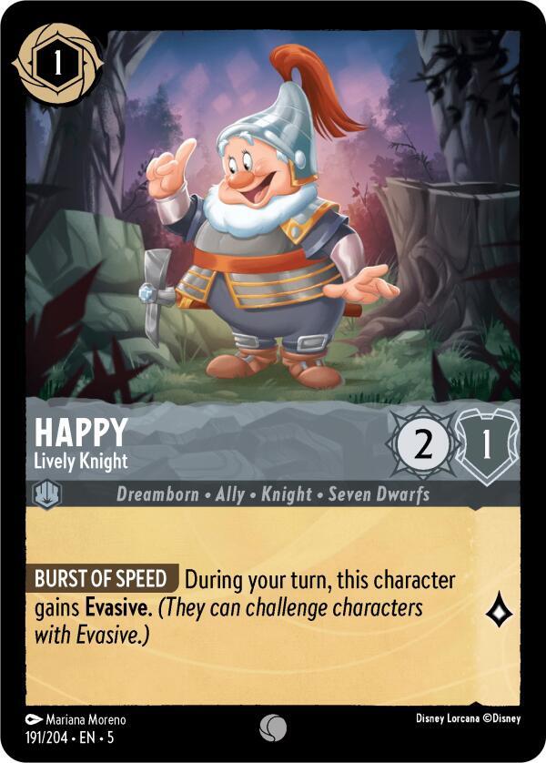 [Foil] Set 5 191/204 Happy - Lively Knight C
