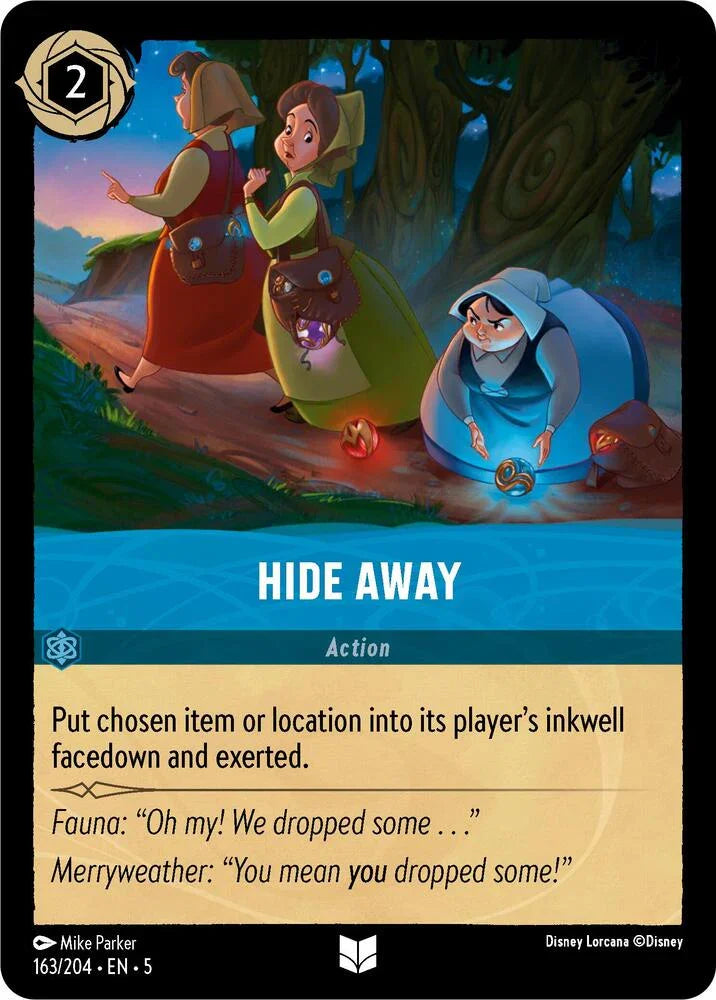 Set 5 163/204 Hide Away U