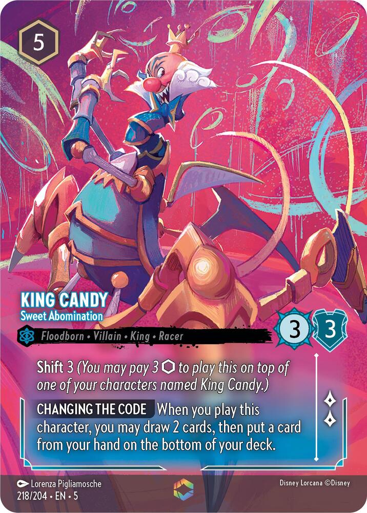 Set 5 218/204 King Candy - Sweet Abomination (Enchanted) E