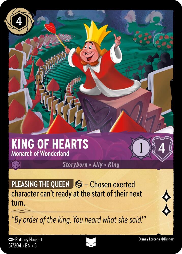[Foil] Set 5 057/204 King of Hearts - Monarch of Wonderland U