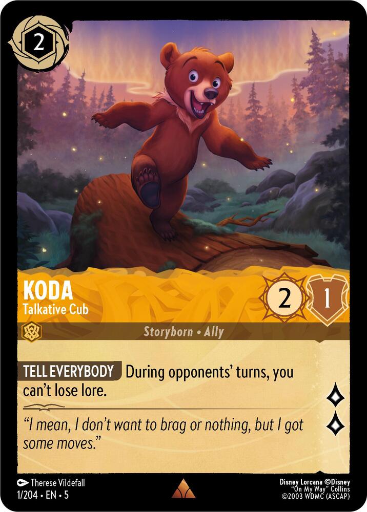 [Foil] Set 5 001/204 Koda - Talkative Cub R